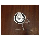 3in-8 NPSL Vented Fuel Tank Cap Fit for Freightliner & Mack & Volvo & Western Star & International Heavy Duty Trucks, Non-Locking, Female, Replace 2040856C91 16MF316 25195379