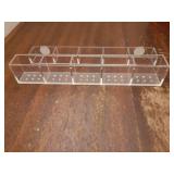 9.5â Large Acrylic Straw Holder for Cabinet Door - Reusable Tumbler Straw Organizer Storage, Small Kitchen Accessories Container, Ultra Sticky Cupboard Door Mounted (Transparent) - Retail: $14