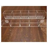 9.5â Large Acrylic Straw Holder for Cabinet Door - Reusable Tumbler Straw Organizer Storage, Small Kitchen Accessories Container, Ultra Sticky Cupboard Door Mounted (Transparent) - Retail: $14