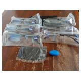 6 pack 1.75 Executive Style Reading Glasses Men - Durable Readers with Blue Light Filtering- Comfortable Fit with TR90 Frames - Retail: $20