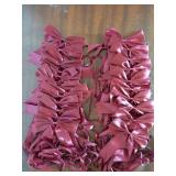 24 Pieces Christmas Elastic Bows for Gift Boxes Stretch Loops with Bows Christmas Elastic Ribbon Crafts for Boxes Gift Wrapping(16-20 Inch,Burgundy) - Retail: $19