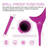 Female Urinal, Reusable Silicone Foolproof Women Pee Funnel Allows Women to Pee Standing Up, Women