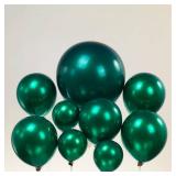 Double stuffed emerald Balloons Different sizes Customized 63 PACK 18+10+5 inch Dark Teal emerald green Balloon Garland kit For Wedding Birthday baby shower anniversary decorations - Retail: $16