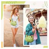 Crossbody Bag Purse for Women, Cute Kawaii Plush Backpack Wallet for Girls, Cartoon Animal Lolita Bag with Strap(Frog) - Retail: $8
