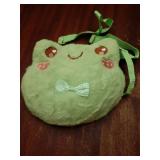 Crossbody Bag Purse for Women, Cute Kawaii Plush Backpack Wallet for Girls, Cartoon Animal Lolita Bag with Strap(Frog) - Retail: $8