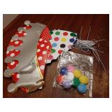 Party Hats for Kids Birthday Hats, DIY Mini Cone and Crown Set with Pom Poms, Small Paper Caps for Stuffed Animals, Pets or Toddler Decorations, Assorted Rainbow Colors - Retail: $9