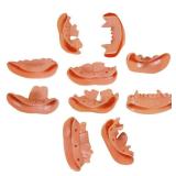 12 Pcs Ugly Fake Halloween Vampire Fangs Teeth Halloween Decoration Theme Costume Party Favors Vampire Denture Teeth - Retail: $8