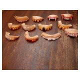 12 Pcs Ugly Fake Halloween Vampire Fangs Teeth Halloween Decoration Theme Costume Party Favors Vampire Denture Teeth - Retail: $8