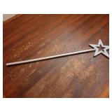 Silver 13 Inches Star Wand Angel Wand Sticks Princess Wand Fairy Wand Plating Wand Silver Star Wands for Halloween, Christmas, Thanksgiving, Holiday Shows - Retail: $4