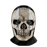 Ghost Skull Mask Full Face Unisex for War Game Outdoor Sport Halloween Cosplay (one Size, Mask) - Retail: $17
