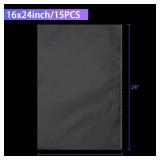 15Pack Clear Basket Bags, Large Cellophane Gift Bag For Baskets,16x24 Inch Cellophane Bags,2 Mil Thick,For Gift Giving, Packaging Products, Fits a 9 Inch Round Tray or 7 Inch Square Box With Ease - Re