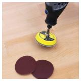 100 Pack 2 inch Sanding Discs Kit with Polishing Pads Plate 40 60 80 100 120 150 180 240 320 400 Grit Sandpapers for Drill Grinder Rotary Tool - Retail: $10