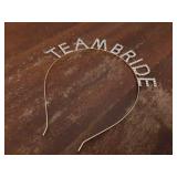 Gold Team Bride Headband Bachelorette Party Decorations Rhinestone Bridesmaid Headbands for Bridal Shower, Bachelorette Party, Wedding - Retail: $7