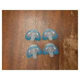 Pacifier for Babies 3 Months and Up, USA Made, Natural Shaped Orthodontic Binky, Lovingly Shared in NICUs & Hospitals Worldwide, Medical-Grade 100% BPA-Free - 4 Pack - Blue - Retail: $10