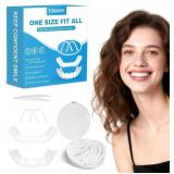 Temporary Veneers Teeth for Women and Men, Tooth Replacement Kit, Nature and Comfortable (1 Count (Pack of 2)) - Retail: $18
