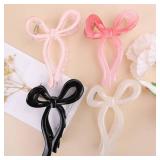 4 Pcs Bow Hair Clips Elegant Hair Claw Butterfly Hair Accessories for Girls Nonslip Butterfly Clips Hair Grips Styling Accessories for Women - Retail: $10