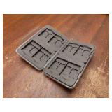 24 Slots Water-Resistant & Anti-Shock Memory Card Case for 16 Micro SD Card & 8 SD/SDXC/SDHC Card with Rubber Interior Grey - Retail: $10