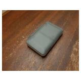 24 Slots Water-Resistant & Anti-Shock Memory Card Case for 16 Micro SD Card & 8 SD/SDXC/SDHC Card with Rubber Interior Grey - Retail: $10