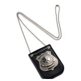 Dress Up America Police Badge for Kids - Pretend Play PD Badge with Chain & Belt Clip - Retail: $9