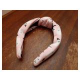 Halloween Headband for Women Pumpkin Ghost Knotted Headband Twist Wide Top Knot Hairband Accessories Halloween Party Decorations Gifts (Spooky Ghost) - Retail: $13