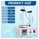 85-2 Magnetic Stirrer Hot Plate with Stir Bar, LED Digital Display, 0-2600RPM Adjustable, Lab Heating Mixer for Liquid Stirring - Retail: $50