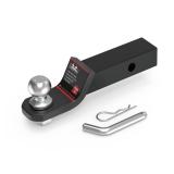 2 Inch Ball Trailer Hitch 2 in Drop Receiver Hitch with 2 in Shank & Hitch Pin for Truck Towing Ball Mount, 7,250 LBS GTW, Black