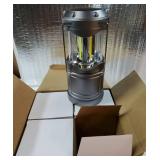 LED Camping Lantern, 4 Pack Battery Powered Flashlight for Power Outages, Portable Collapsible Hanging Light Essential for Home, Outdoor, Emergency Lamp Survival Kit Gear for Hurricane, Gray - Retail: