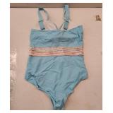 Women One Piece Swimsuits Tummy Control Slimming Bathing. XLARGE