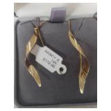 14K Gold Twisted Drop Earrings