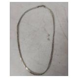 Sterling Silver Herringbone Chain Necklace