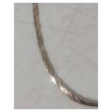 Sterling Silver Herringbone Chain Necklace