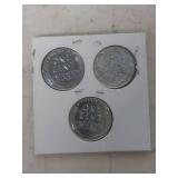 1943 Steel War Lincoln Penny Set - P-D-S Mint Marks