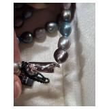 Kay Jewelers Multi-Color Pearl Sterling Silver Necklace