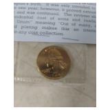 24K Gold-Plated Washington Quarter