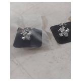 Sterling Silver Flower Stud Earrings