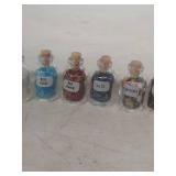 Crystal Collection in Mini Glass Bottles