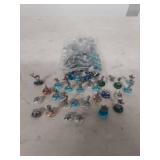 Glass Pewter Animal Figurine Collection