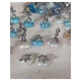 Glass Pewter Animal Figurine Collection