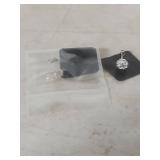 Sterling Silver Flower Crystal Stud Earrings