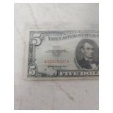 1963 US $5 Red Seal Note