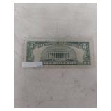 1963 US $5 Red Seal Note