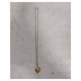 Gold Shell Pearl Pendant Necklace