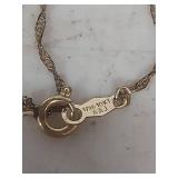 Gold Shell Pearl Pendant Necklace