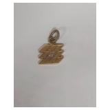 14K Gold Geometric Pendant