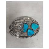 Southwest Turquoise Belt Buckle