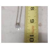 Crystal Solitaire Pendant Necklace
