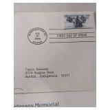 2003 Korean War Veterans Memorial Gold Stamp First Day Cover