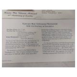 2003 Korean War Veterans Memorial Gold Stamp First Day Cover