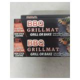 (2) Large BBQ Grill Mat Set - Non-Stick 13" x 15.7"