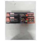 (2) Large BBQ Grill Mat Set - Non-Stick 13" x 15.7"